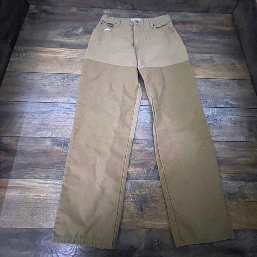 Browning For Her Upland Hunting Pants Tan Cotton Canvas Womens L 14-16 Work Gorp
